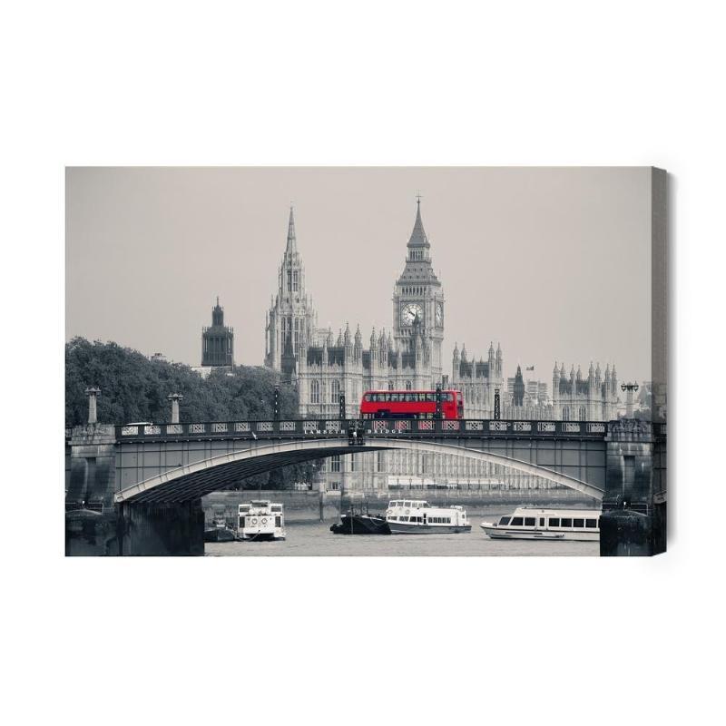 Lærred med motiv af Lambeth Bridge