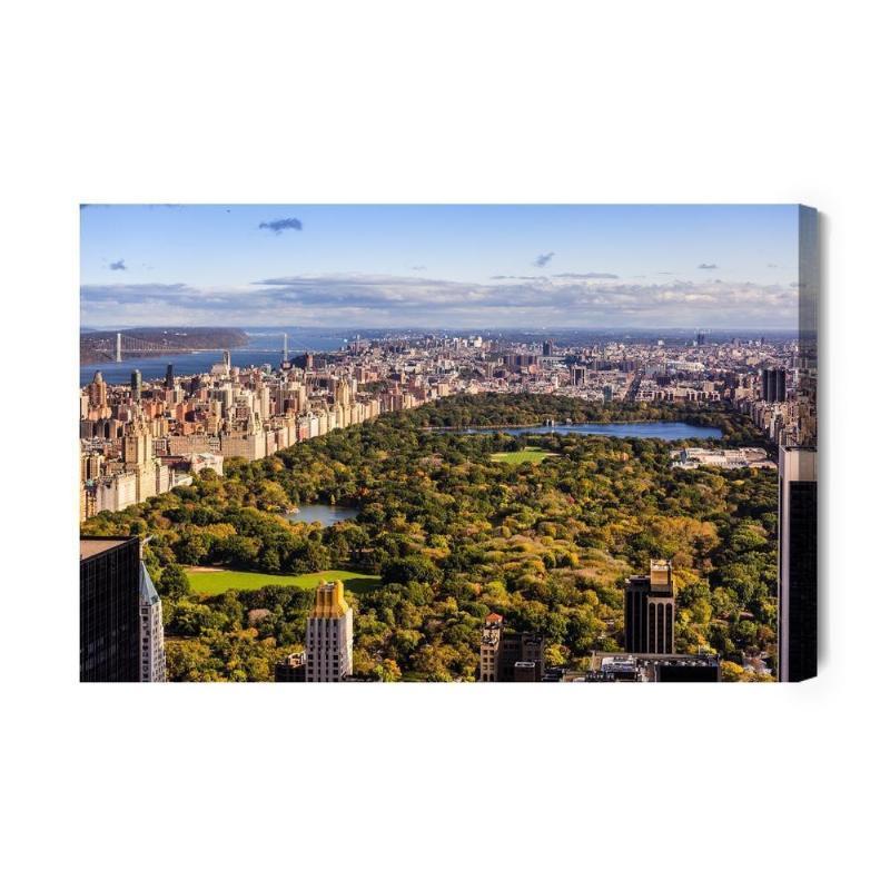 Lærred med luftfoto af New York City
