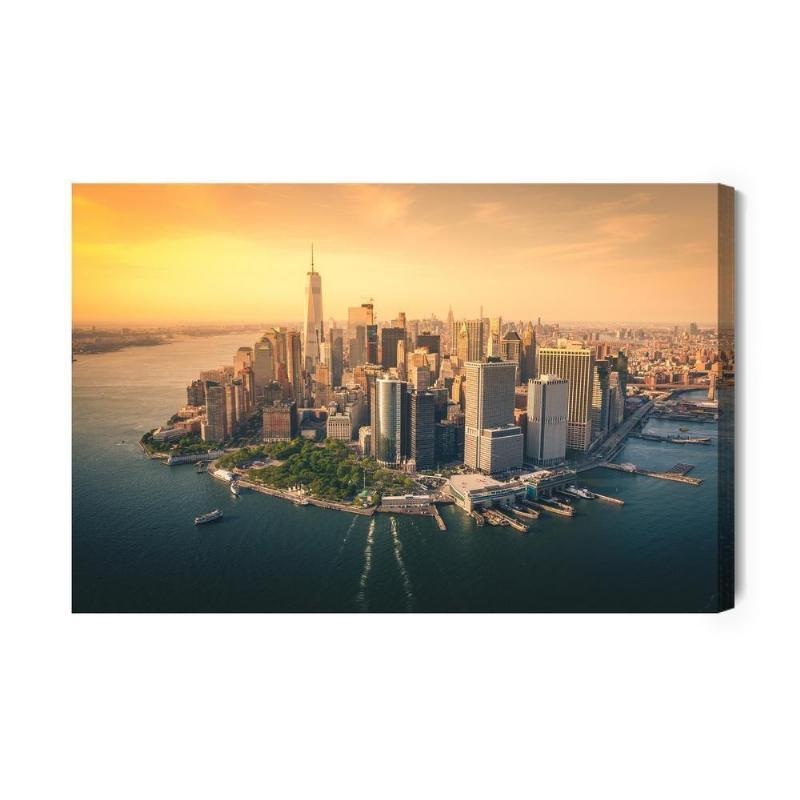 Lærred - Panorama af Manhattan