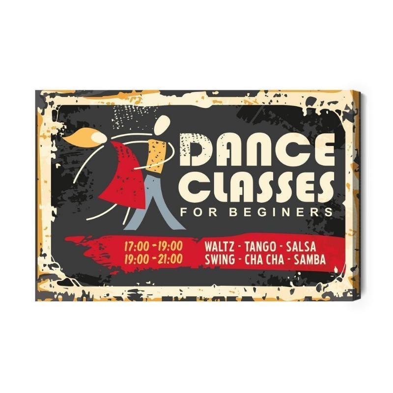 Retro Danseskole Lærred