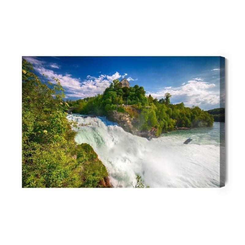 Lærred - Rheinfall vandfald, Schweiz