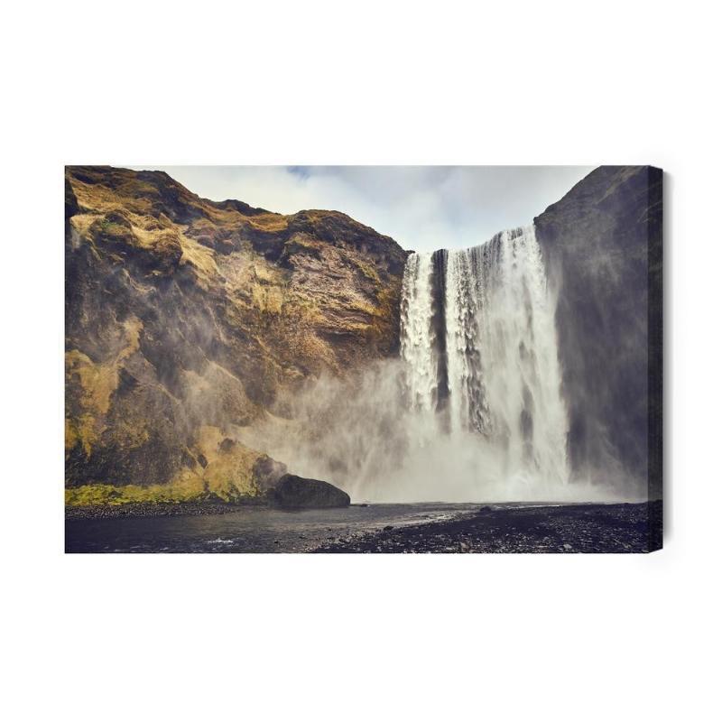 Skogafoss Vandfald Lærred - Island