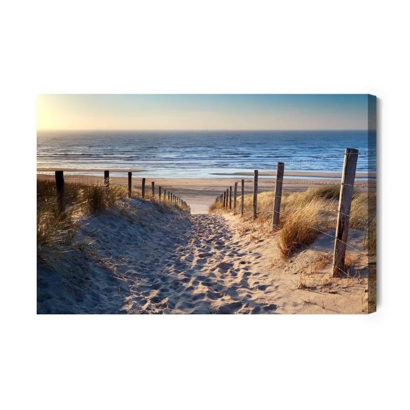 Lærred - Vesterhavets Strandmotiv