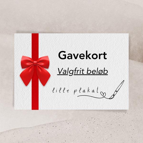 Lille Plakat Gavekort til Kunsttryk