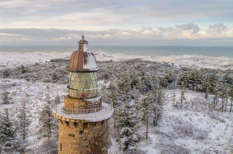 Lodbjerg Fyr i Vinter af Torben Hedegaard