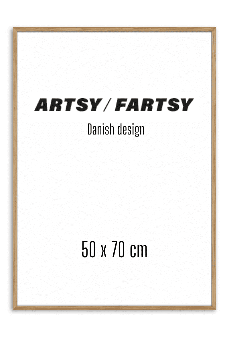 Massiv egetræsramme 50x70 cm