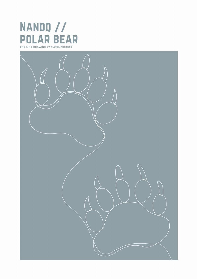 Nanoq – Isbjørn nr. 2 af Pluma Posters