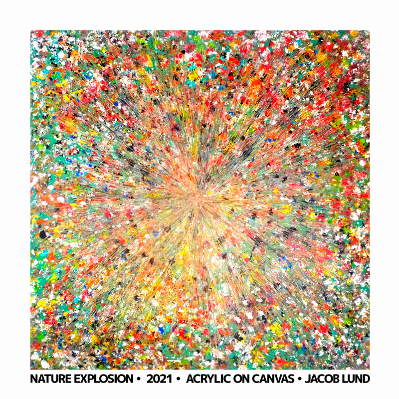 Natur Eksplosion plakat af Jacob Lund Kunst