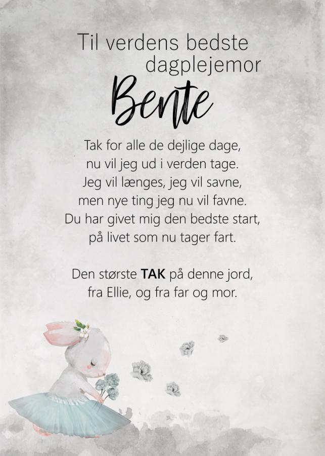Verdens bedste dagplejemor A5 - Personligt produkt