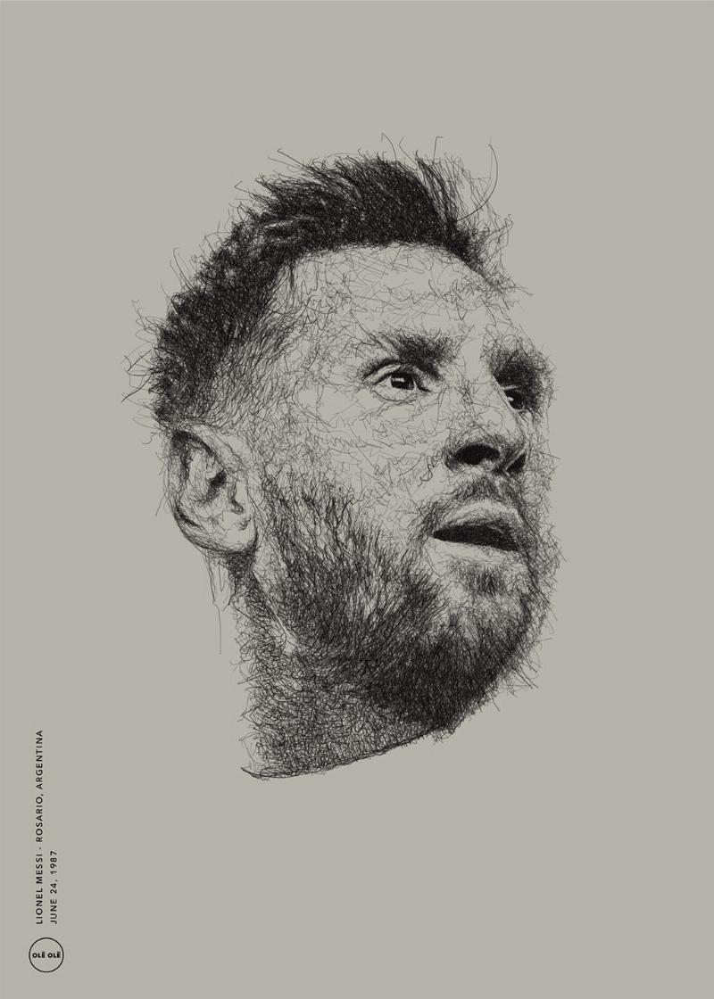 Ikoner – Lionel Messi af Olé Olé