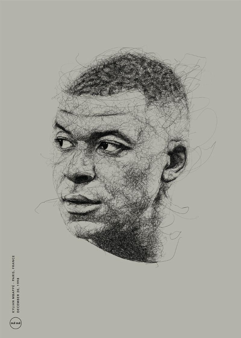 Ikoner – Kylian Mbappé af Olé Olé