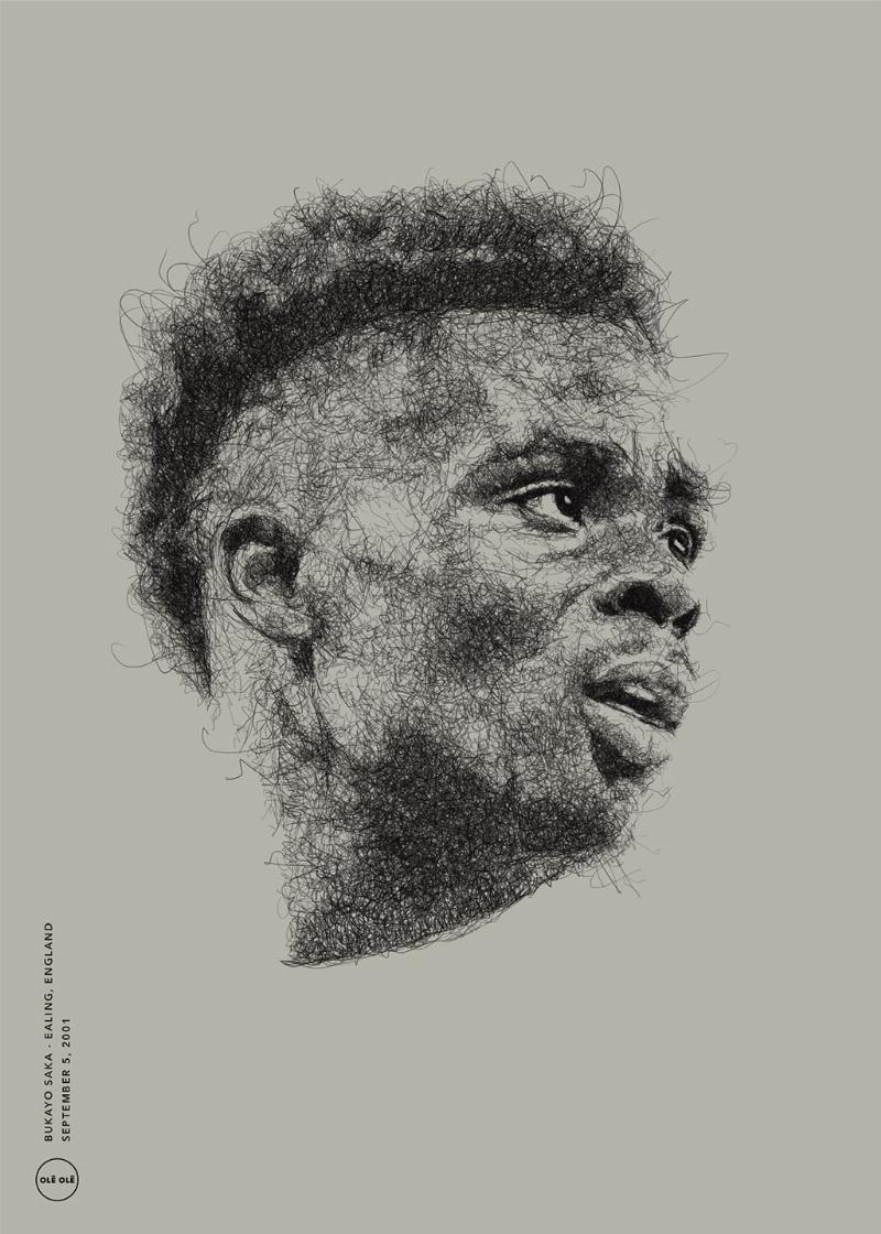 Ikoner – Bukayo Saka af Olé Olé
