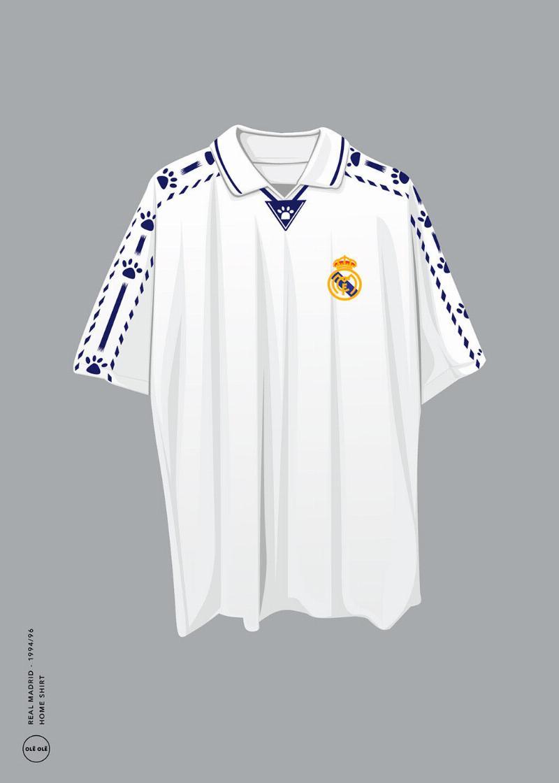 Real Madrid - Hjemme Trøje 1994/96 fra Olé Olé