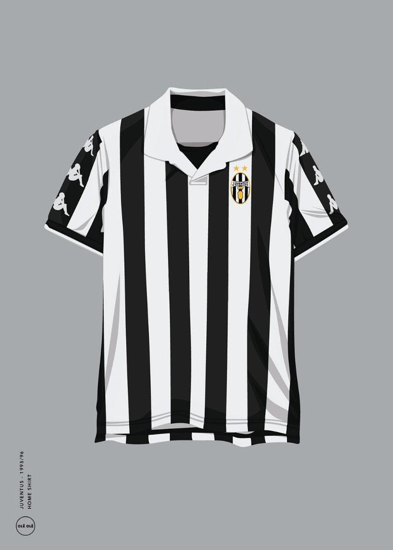Juventus Hjemmeshirt 1995/96 fra Olé Olé