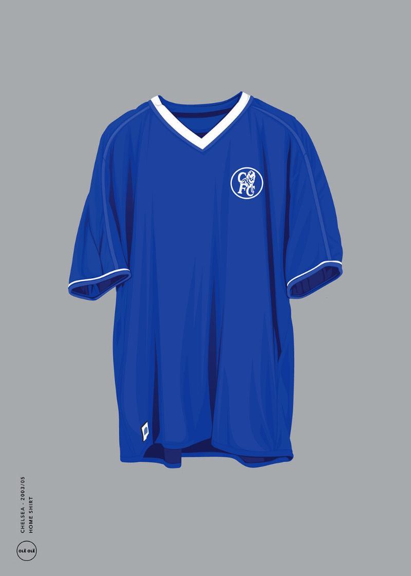 Chelsea - Hjemme Trøje 2003/05 af Olé Olé