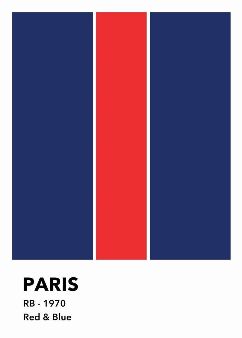 Paris – Rød og Blå af Olé Olé
