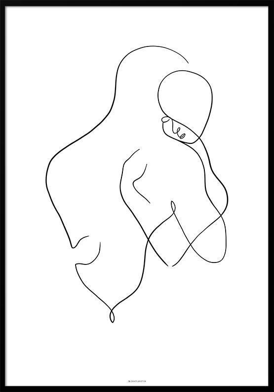 Enkeltegning - Kram nr. 2 plakat