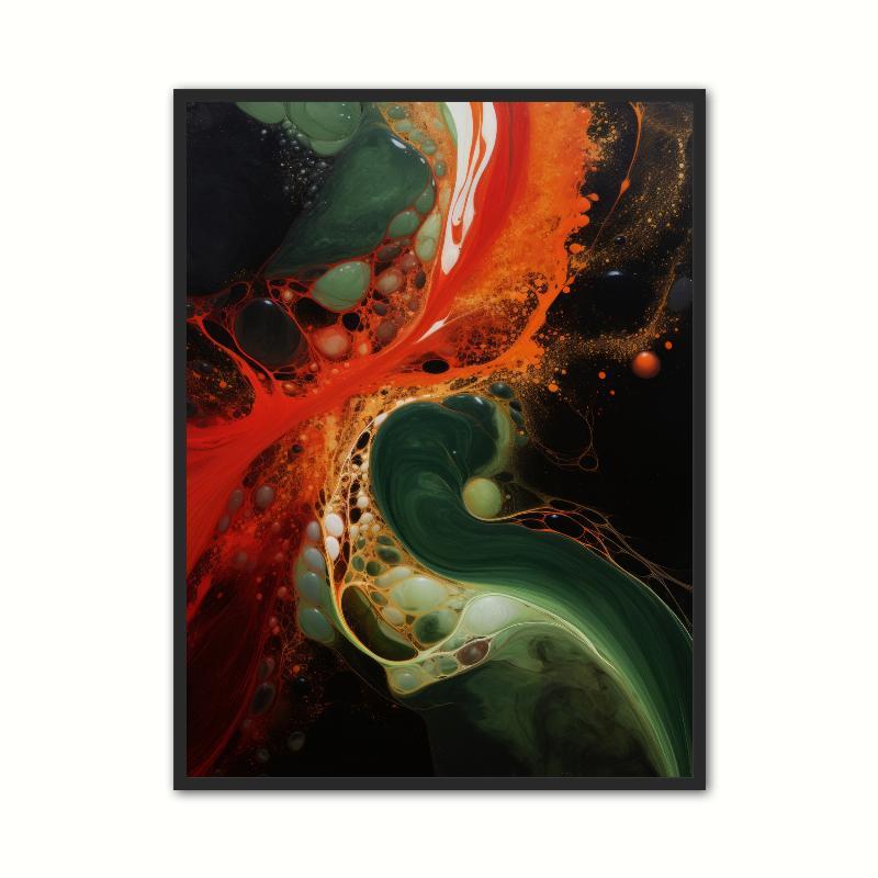 Plakat med Abstrakt Design - 21 x 29,7 cm (A4)