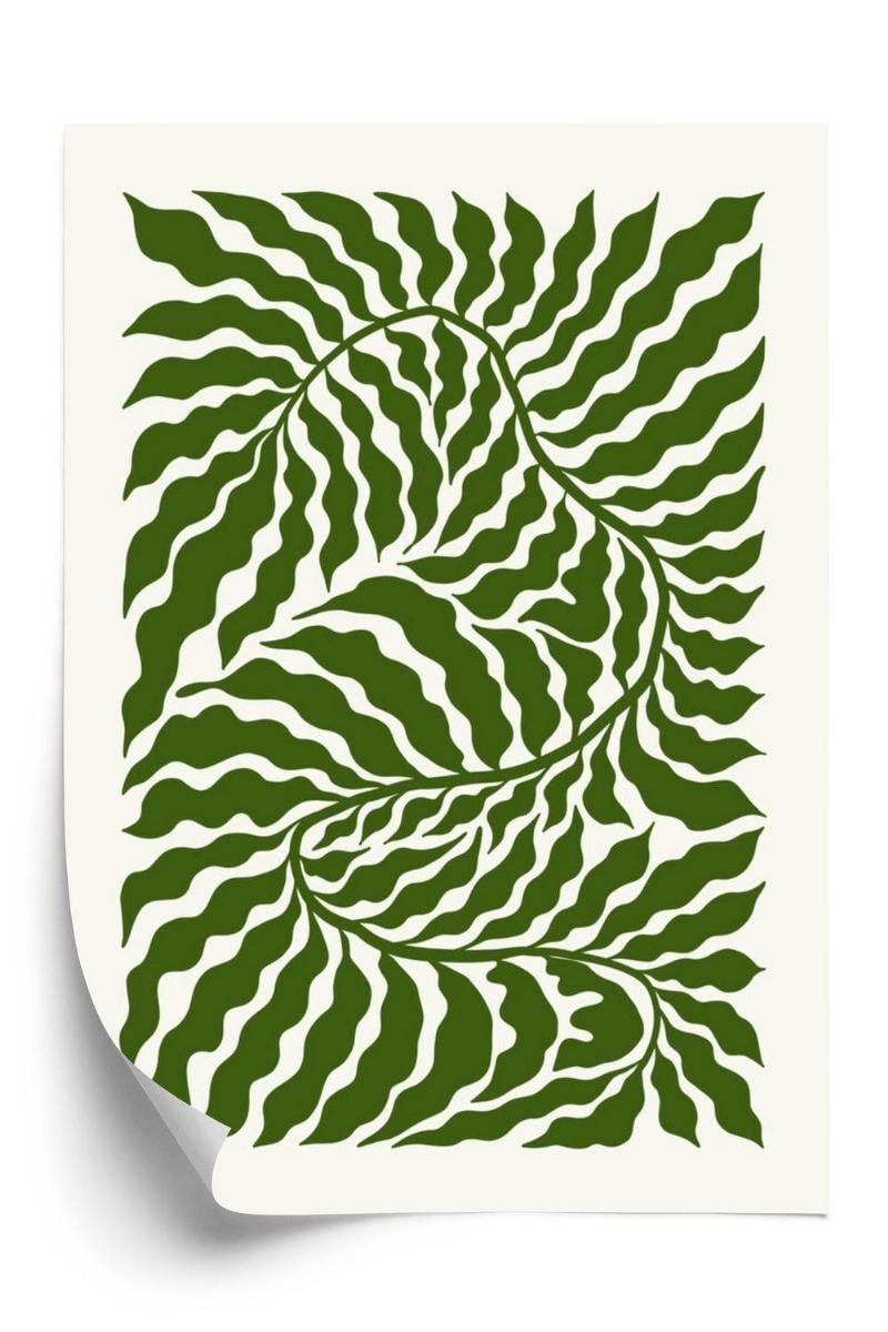 Plakat - Minimalistisk botanisk komposition
