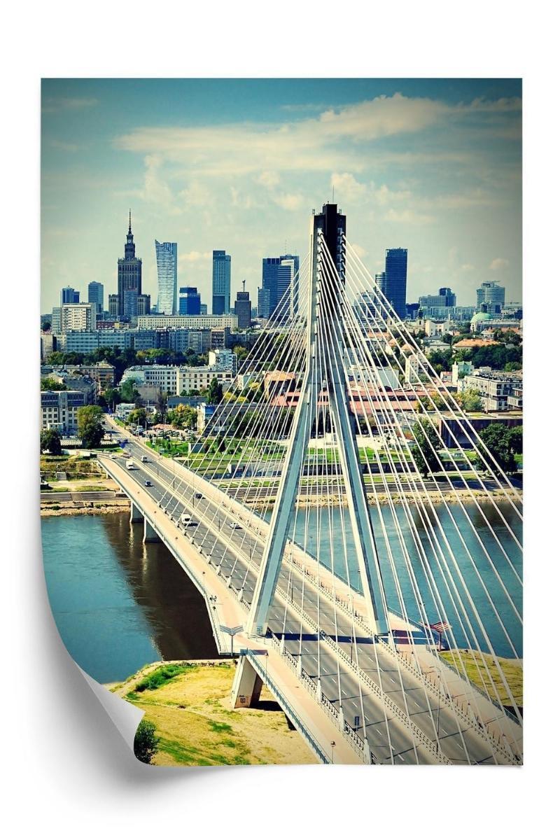 Plakat - Bro over Vistula i Warszawa