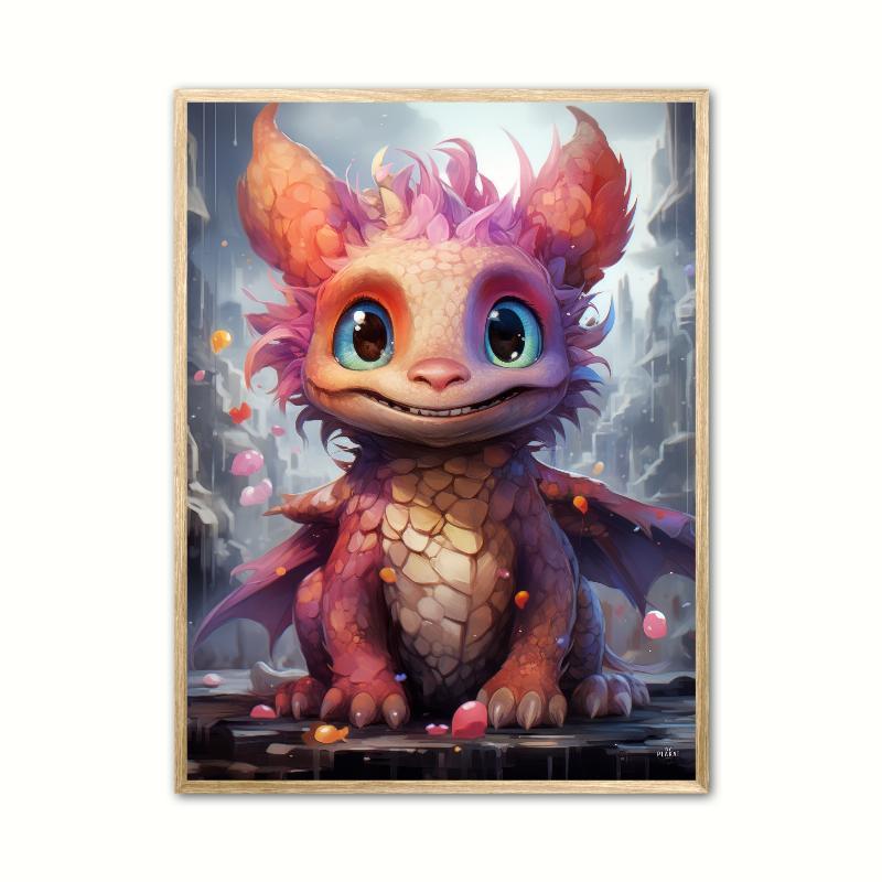 Flicker Drageplakat 21 x 29,7 cm (A4)