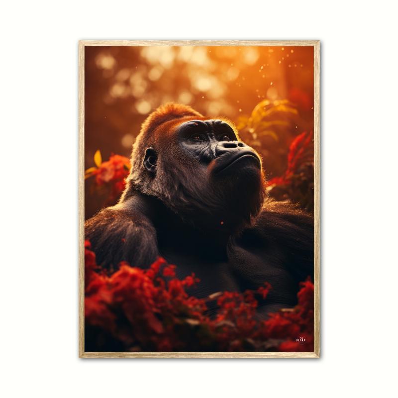Gorilla Plakat 21 x 29,7 cm (A4)