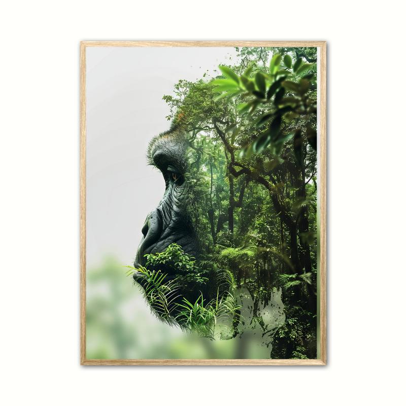 Gorilla Plakat 21 x 29,7 cm (A4)