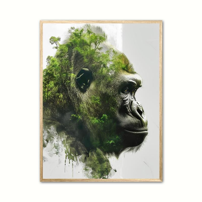 Gorilla plakat 21 x 29,7 cm (A4)