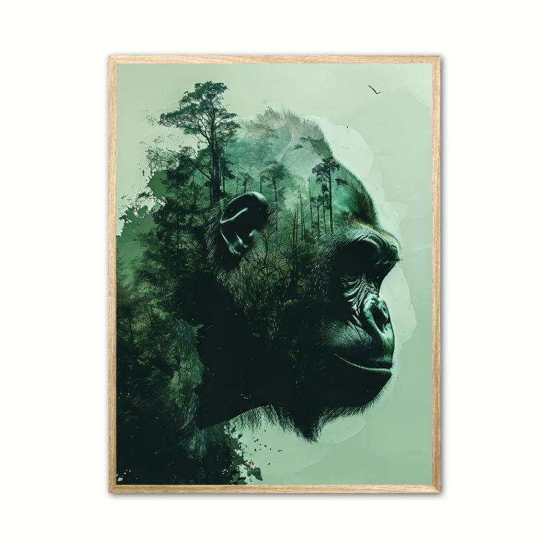 Gorilla Plakat 21 x 29,7 cm (A4)