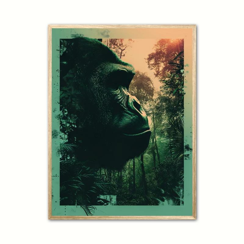 Gorilla Plakat 21 x 29,7 cm (A4)
