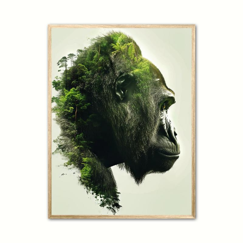 Gorilla Plakat 21 x 29,7 cm (A4)