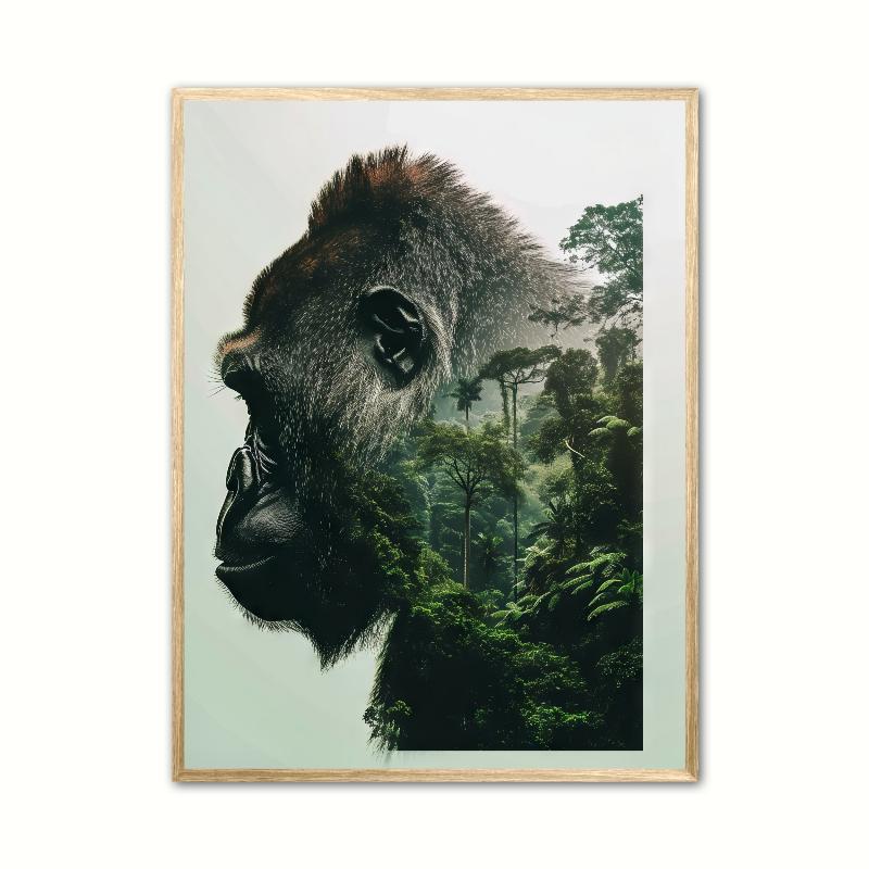 Gorilla Plakat 18 - A4 (21 x 29,7 cm)