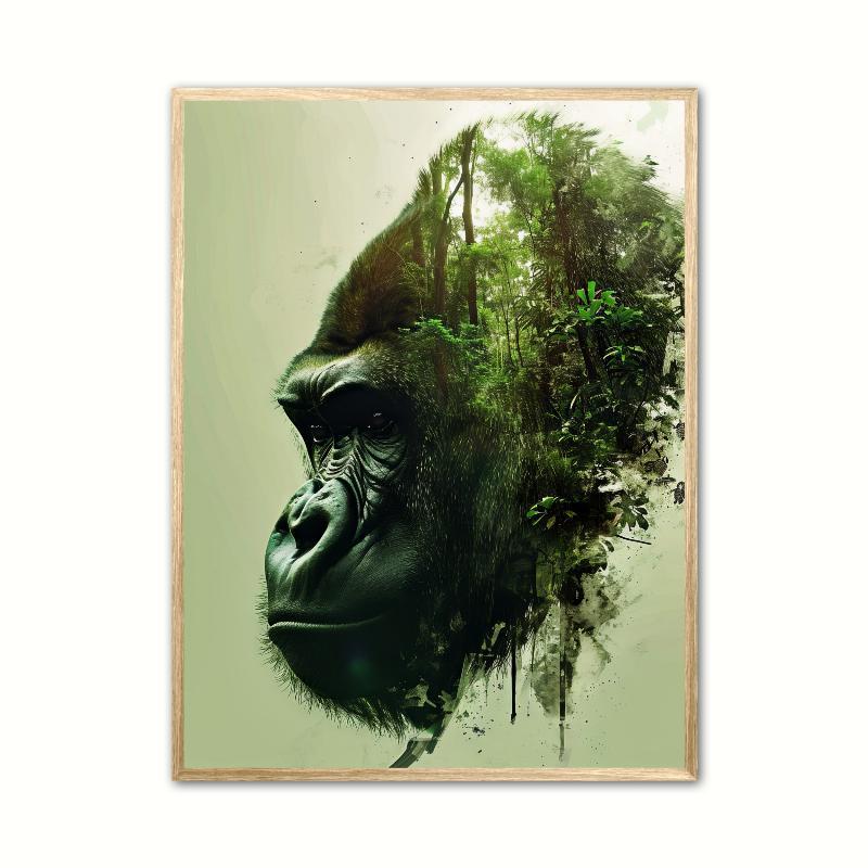 Gorilla Plakat 21 x 29,7 cm (A4)