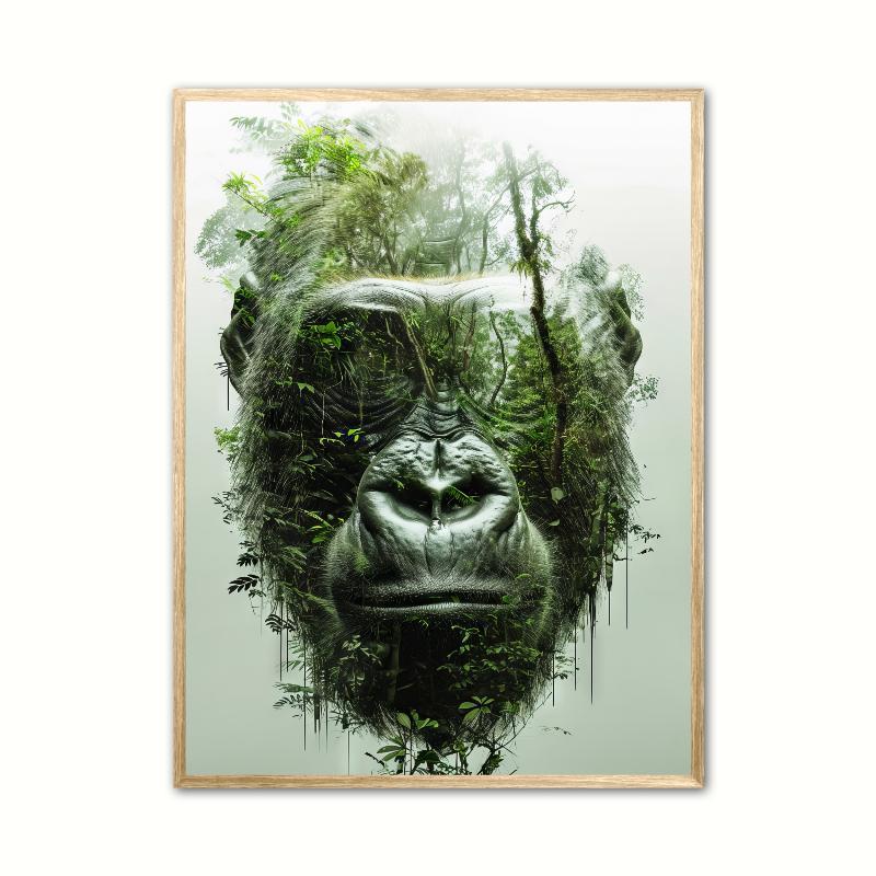 Gorilla Plakat 14 - A4 (21 x 29,7 cm)