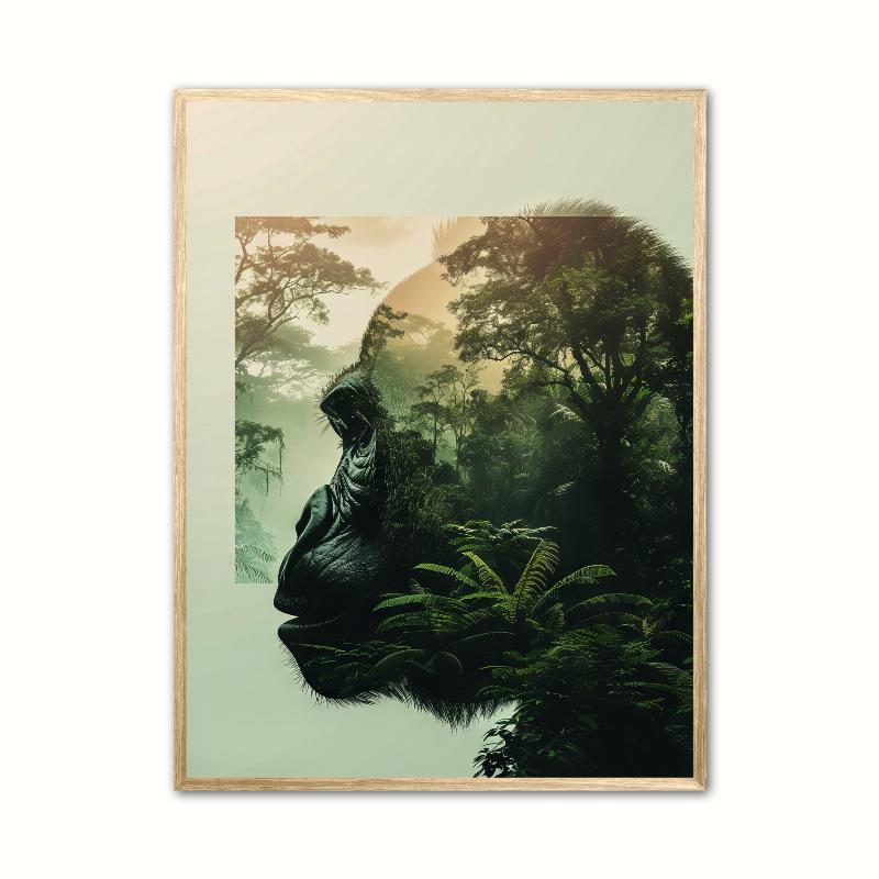 Gorilla Plakat 21 x 29,7 cm (A4)