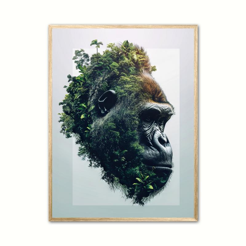 Gorilla Plakat 21 x 29,7 cm (A4)