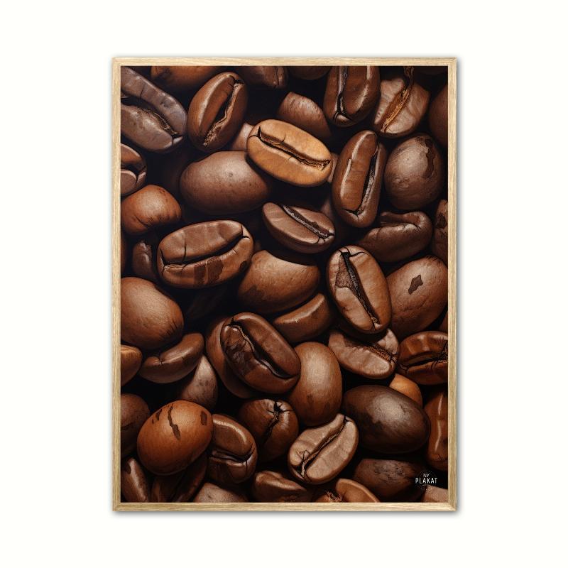 Kaffebønner Plakat Nr. 2 - A4 21 x 29,7 cm