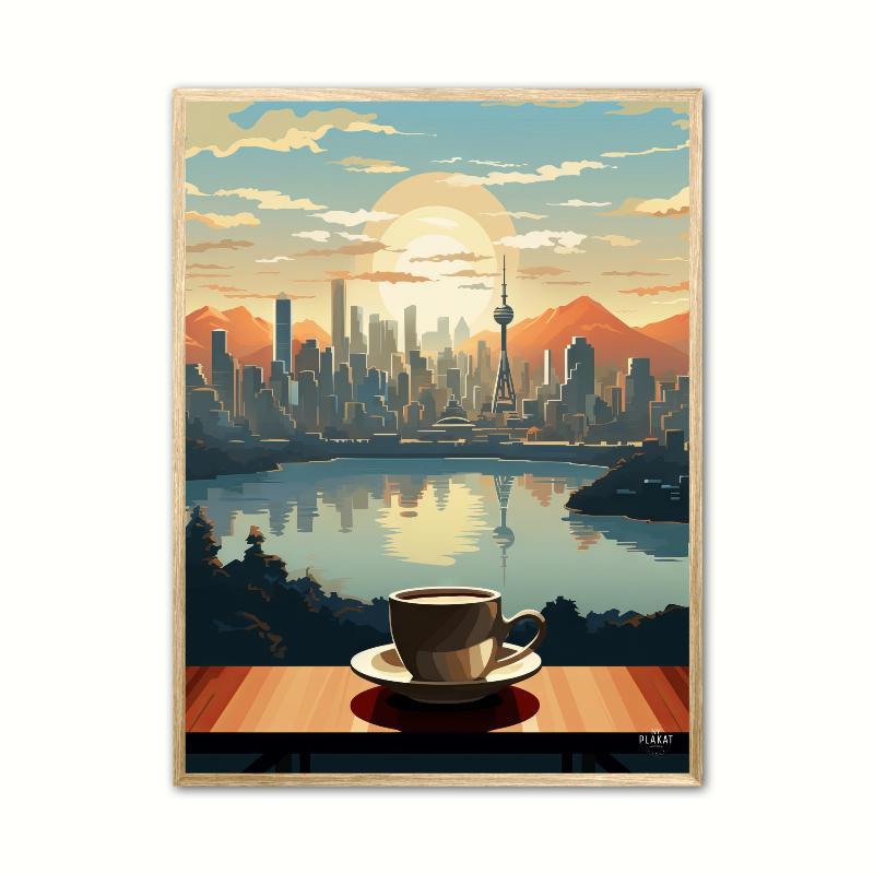 Bylandskab Kaffedrøm plakat 21 x 29,7 cm (A4)