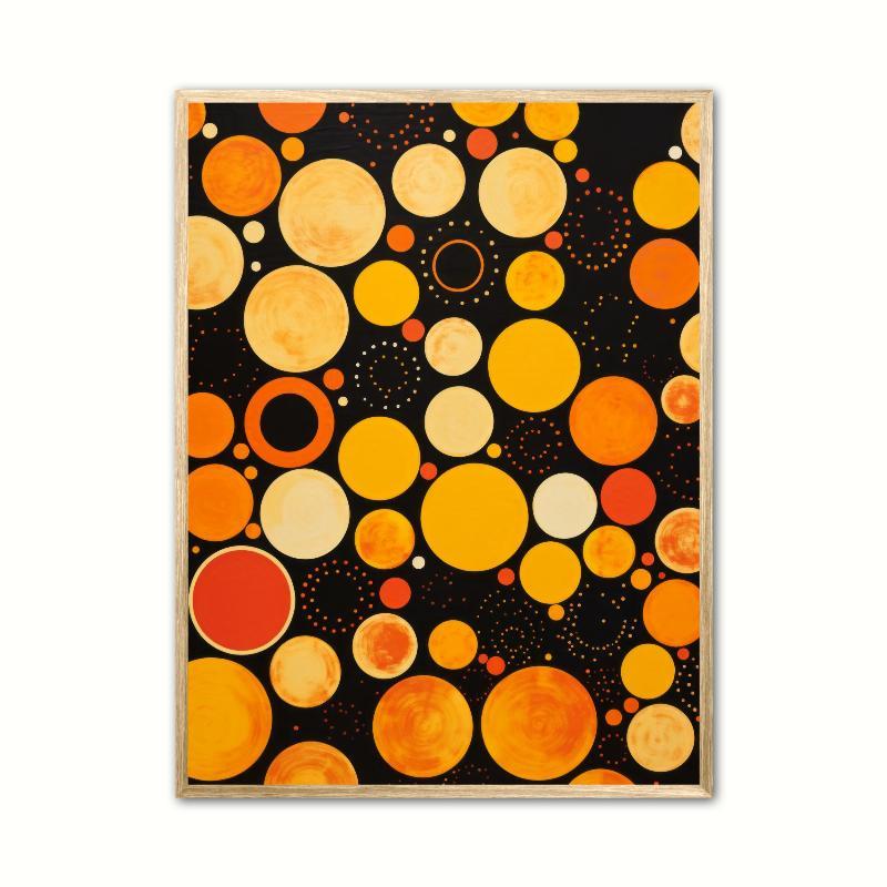 Retro Prikket Plakat 21 x 29,7 cm (A4)