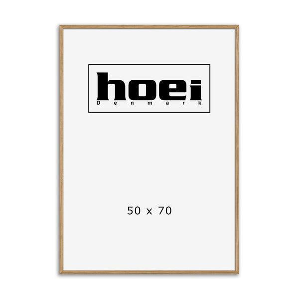 HOEI Plakatramme 50x70 cm – Eg med Plexiglas