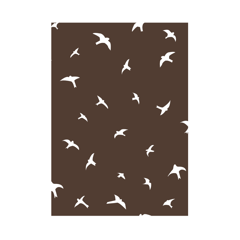 Plakat "Brune Fugle" A4 Format