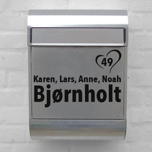 Hjerte Postkasse - Væggdekoration