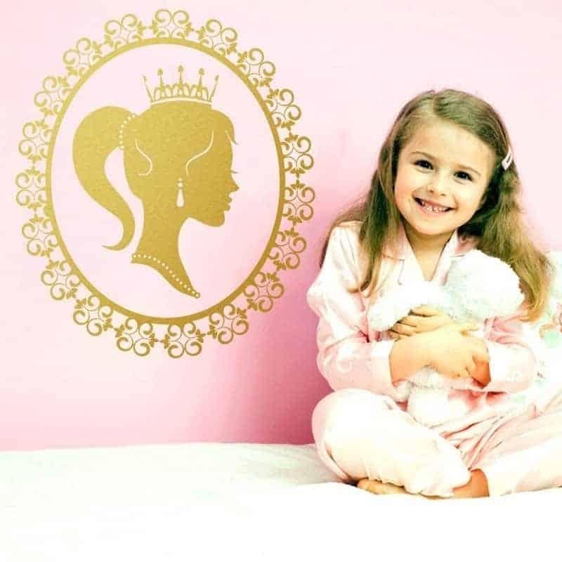 Prinsesse Vægklistermærke