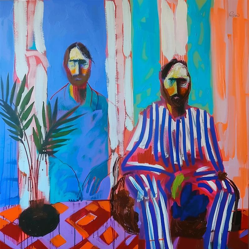 Herrepyjamas med 2 Fōmu illustrationer