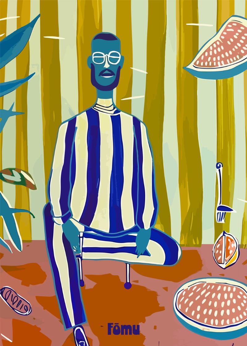 Pyjamasmand med briller af Fōmu Illustrations