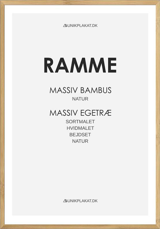Bambus Plakatramme - Kvalitetsramme i Naturdesign