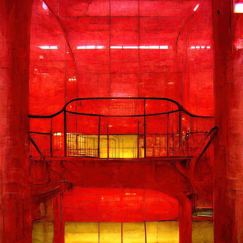 Rød Pompidou V2 fra Yoma.emptylands