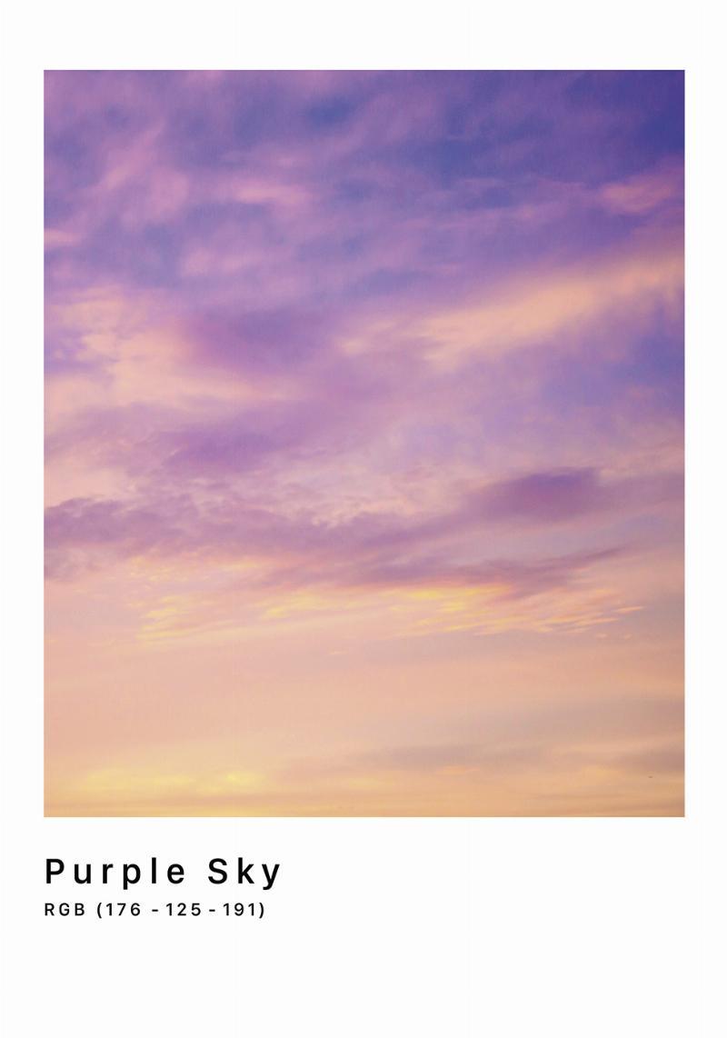 RGB Lilla Himmel Plakat fra Plakatwerket