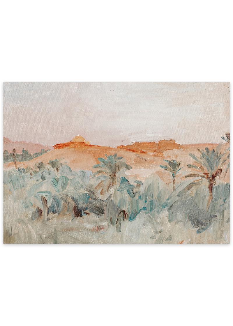 Palmer i Sahara plakat – Smuk kunstplakat