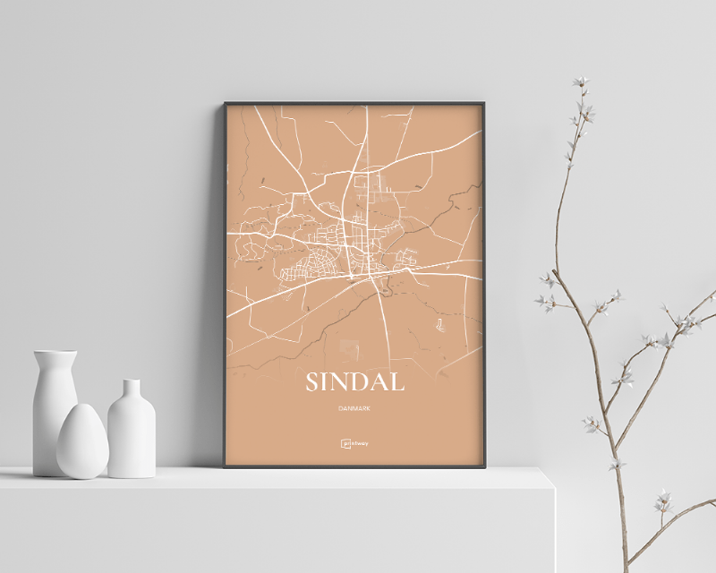 Sindal Plakat - Guldkort 35×50 cm (B3)